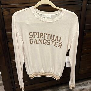Spiritual Gangster long sleeve knit top